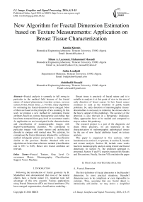 New Algorithm for Fractal Dimension Estimation based on Texture Measurements: Application on Breast Tissue Characterization