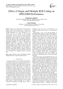 Effect of Single and Multiple ROI Coding on JPEG2000 Performance