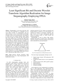 Least Significant Bit and Discrete Wavelet Transform Algorithm Realization for Image Steganography Employing FPGA