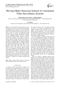 Moving Object Detection Scheme for Automated Video Surveillance Systems