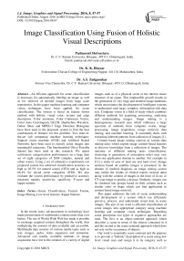 Image Classification Using Fusion of Holistic Visual Descriptions