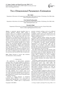 Two-Dimensional Parameters Estimation