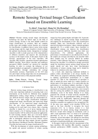 Remote Sensing Textual Image Classification based on Ensemble Learning