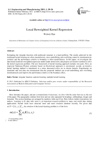Local Reweighted Kernel Regression