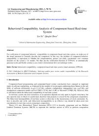 Behavioral Compatibility Analysis of Component-based Real-time System