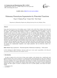 Pulmonary Parenchyma Segmentation by Watershed Transform