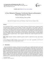 A New Method of Signature Verification Based on Biomimetic Pattern Recognition Theory