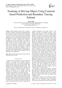 Tracking of Moving Object Using Centroid based Prediction and Boundary Tracing Scheme