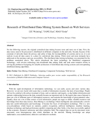 Research of Distributed Data Mining System Based on Web Services