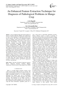 An Enhanced Feature Extraction Technique for Diagnosis of Pathological Problems in Mango Crop