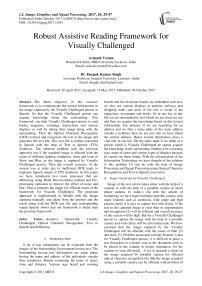 Robust Assistive Reading Framework for Visually Challenged