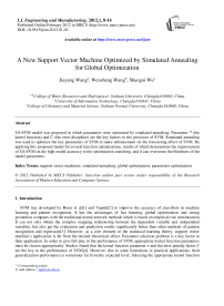 A New Support Vector Machine Optimized by Simulated Annealing for Global Optimization