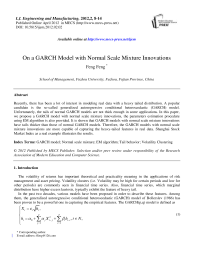 On a GARCH Model with Normal Scale Mixture Innovations