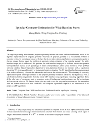 Epipolar Geometry Estimation for Wide Baseline Stereo