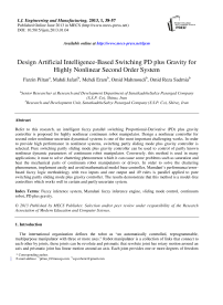 Design Artificial Intelligence-Based Switching PD plus Gravity for Highly Nonlinear Second Order System