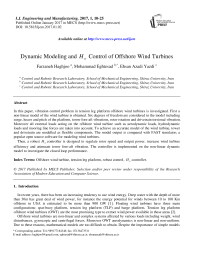 Dynamic Modeling and H∞ Control of Offshore Wind Turbines