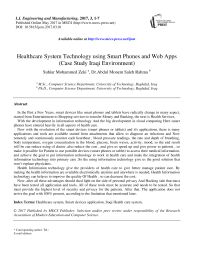 Healthcare System Technology using Smart Phones and Web Apps (Case Study Iraqi Environment)