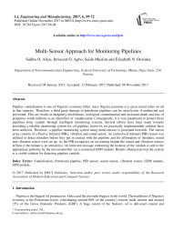 Multi-Sensor Approach for Monitoring Pipelines