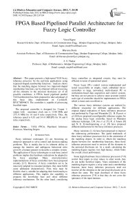 FPGA Based Pipelined Parallel Architecture for Fuzzy Logic Controller