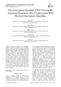 Ultra Encryption Standard (UES) Version-III: Advanced Symmetric Key Cryptosystem With Bit-level Encryption Algorithm