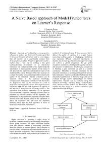 A Naïve Based approach of Model Pruned trees on Learner’s Response
