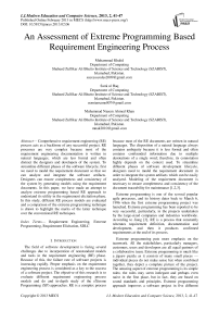 An Assessment of Extreme Programming Based Requirement Engineering Process