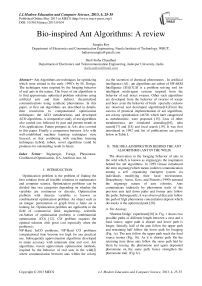 Bio-inspired Ant Algorithms: A review