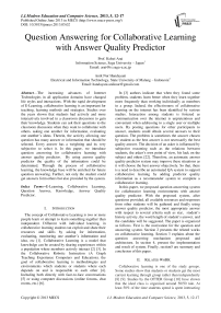 Question Answering for Collaborative Learning with Answer Quality Predictor