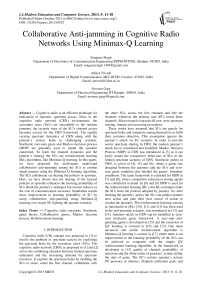 Collaborative Anti-jamming in Cognitive Radio Networks Using Minimax-Q Learning