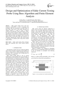 Design and Optimization of Eddy Current Testing Probe Using Bees Algorithm and Finite Element Analysis