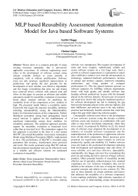MLP based Reusability Assessment Automation Model for Java based Software Systems