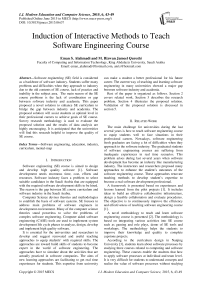 Induction of Interactive Methods to Teach Software Engineering Course