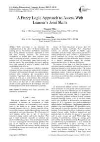 A Fuzzy Logic Approach to Assess Web Learner's Joint Skills