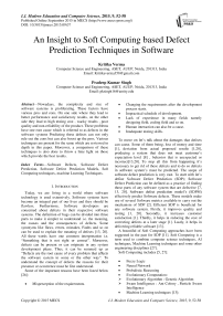 An Insight to Soft Computing based Defect Prediction Techniques in Software