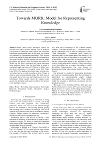 Towards MORK: Model for Representing Knowledge