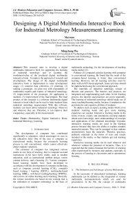 Designing A Digital Multimedia Interactive Book for Industrial Metrology Measurement Learning