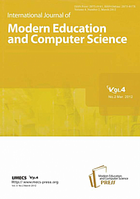 2 vol.4, 2012 - International Journal of Modern Education and Computer Science