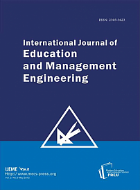 5 vol.2, 2012 - International Journal of Education and Management Engineering