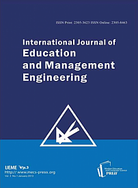 1 vol.3, 2013 - International Journal of Education and Management Engineering