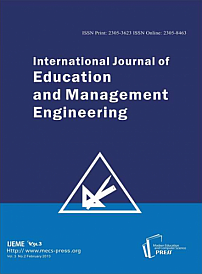 2 vol.3, 2013 - International Journal of Education and Management Engineering