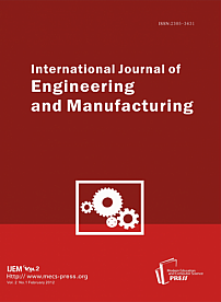 1 vol.2, 2012 - International Journal of Engineering and Manufacturing