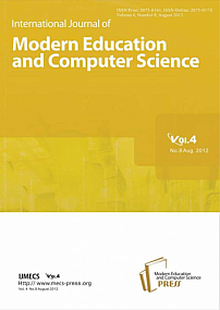 8 vol.4, 2012 - International Journal of Modern Education and Computer Science