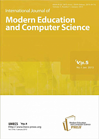 1 vol.5, 2013 - International Journal of Modern Education and Computer Science