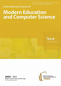 2 vol.5, 2013 - International Journal of Modern Education and Computer Science