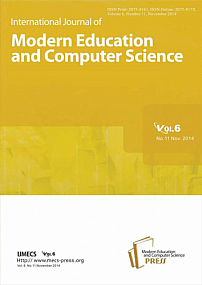 11 vol.6, 2014 - International Journal of Modern Education and Computer Science