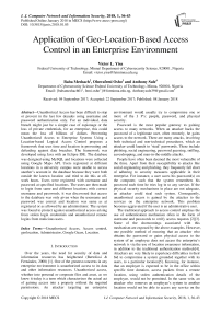 Application of geo-location-based access control in an enterprise environment