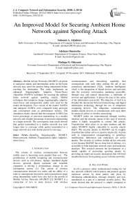 An improved model for securing ambient home network against spoofing attack