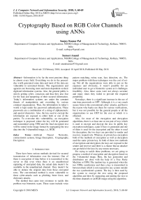 Cryptography based on RGB color channels using ANNs