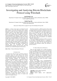 Investigating and analyzing bitcoin blockchain protocol using wireshark