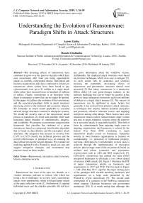 Understanding the evolution of ransomware: paradigm shifts in attack structures